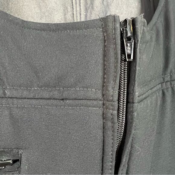 Vintage Black Suspender Overall Fitted Ski Snow Pants 16 - Picture 8 of 12